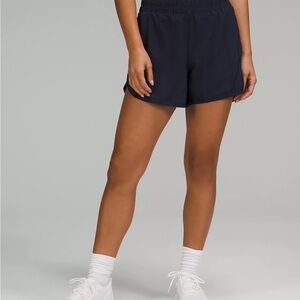 lululemon athletica Track That High Rise Lined Short - TRNV Sz 4